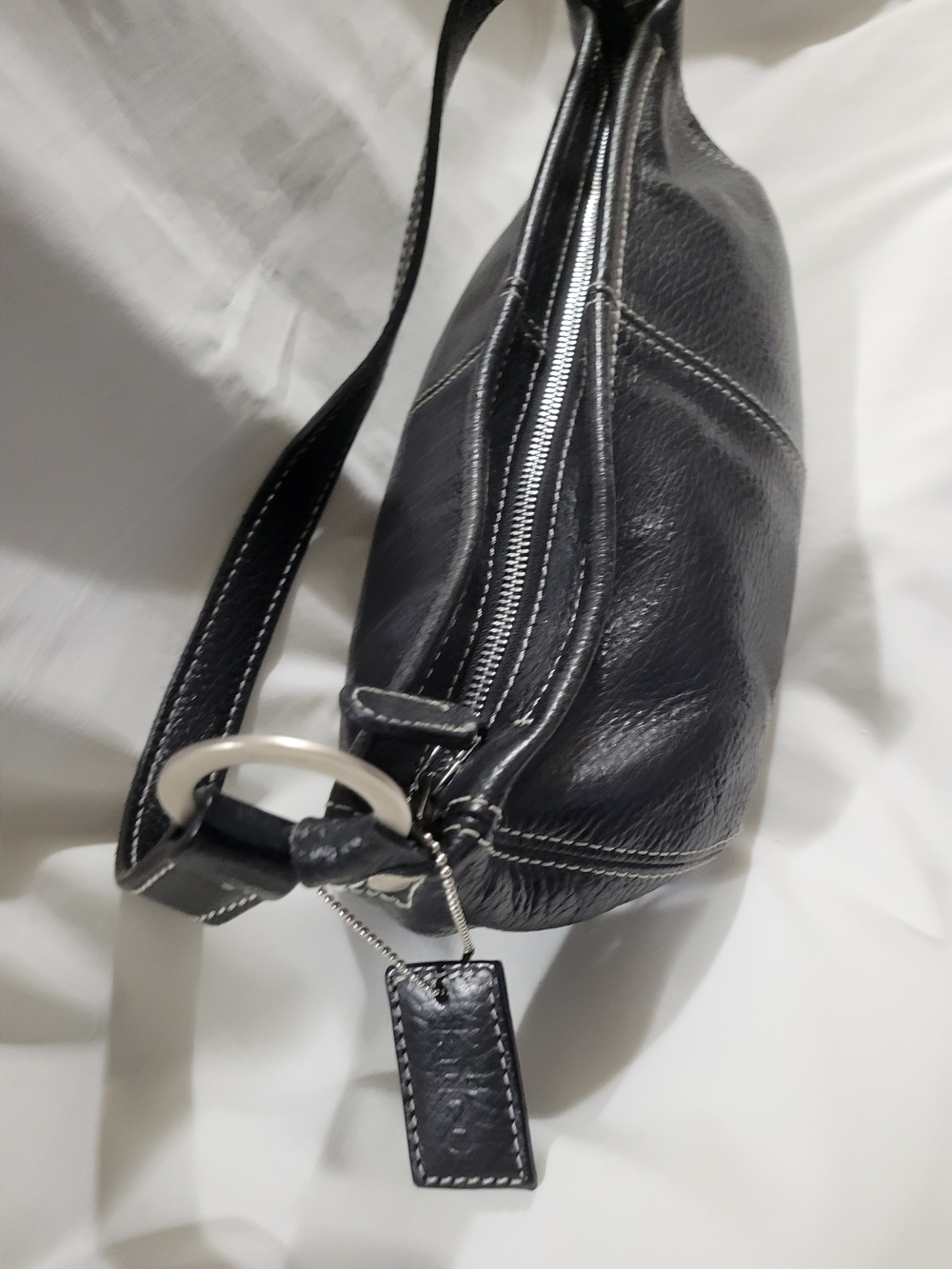 LATICO Black  Genuine Leather Bucket Shoulder Bag.